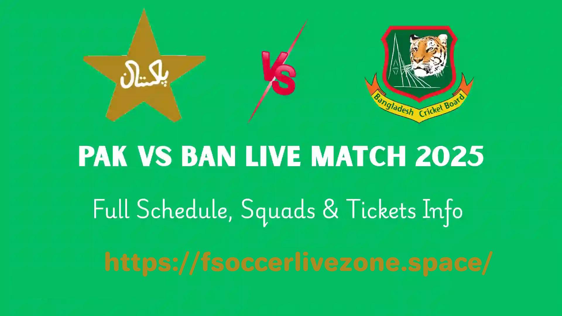 Pakistan vs Bangladesh Live Streaming Best T20I Series 2025