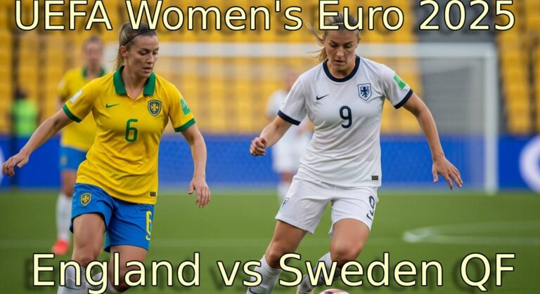 UEFA Women's Euro 2025: England vs Sweden QF Best Showdown