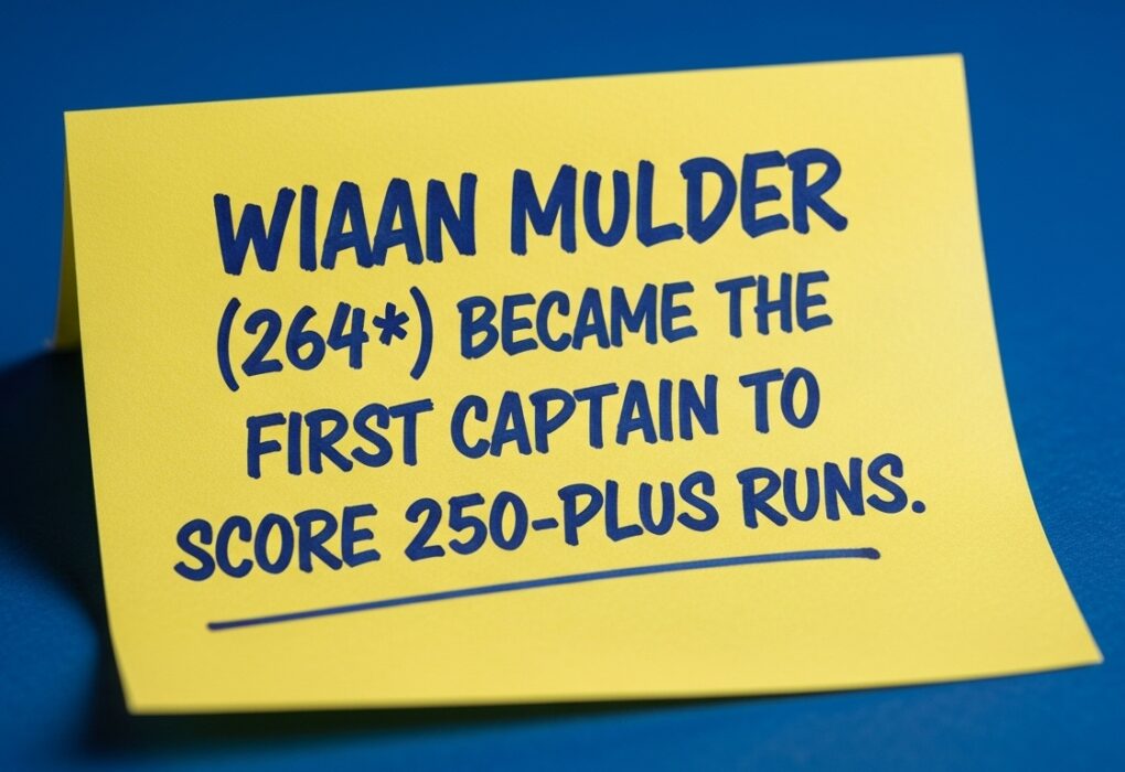 Wiaan Mulder, South Africa, New Test Captain and Best Record-Breaker 2025 Wiaan Mulder, South Africa, New Test Captain and Best Record-Breaker 2025