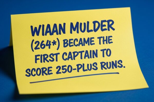 Wiaan Mulder, South Africa, New Test Captain and Best Record-Breaker 2025 Wiaan Mulder, South Africa, New Test Captain and Best Record-Breaker 2025