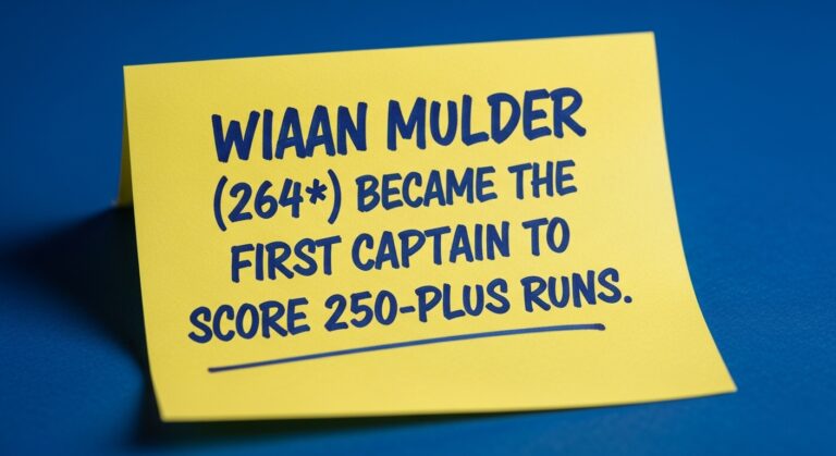 Wiaan Mulder, South Africa, New Test Captain and Best Record-Breaker 2025